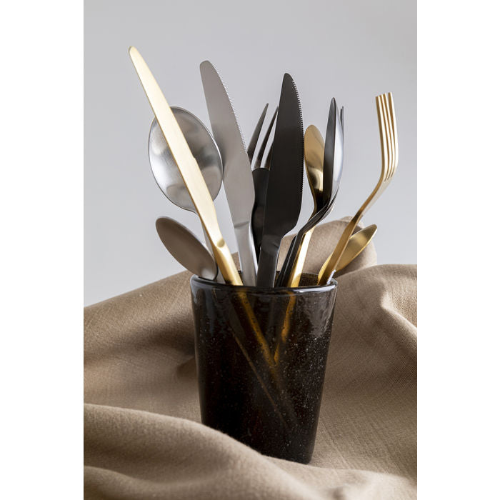 Modern Black Cutlery Set