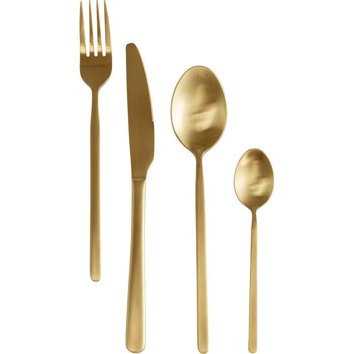 Cutlery Gloria Matt Gold (16-part) - JULIA VENCE STORE