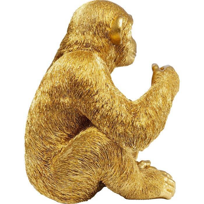 Deco Figurine Baby Ape Gold 53cm