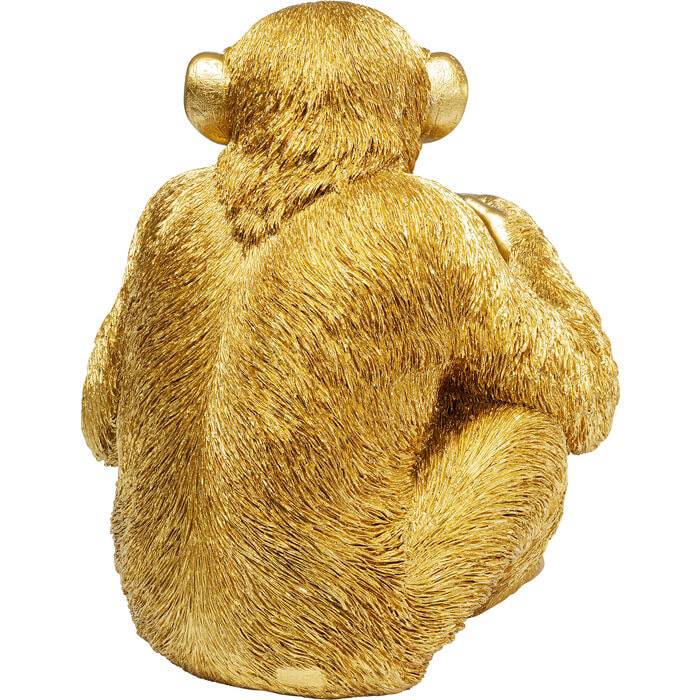 Deco Figurine Baby Ape Gold 53cm