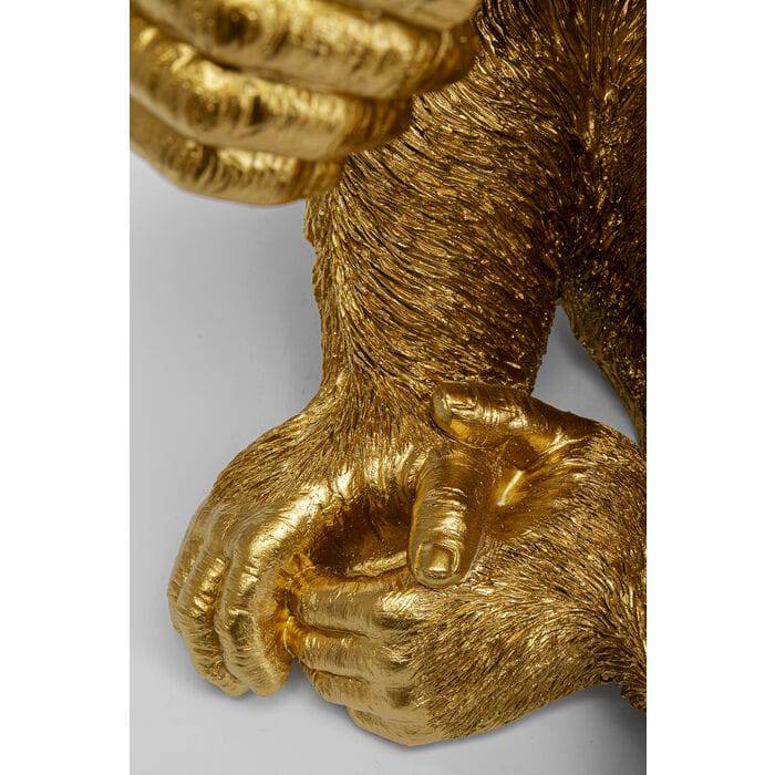 Deco Figurine Baby Ape Gold 53cm