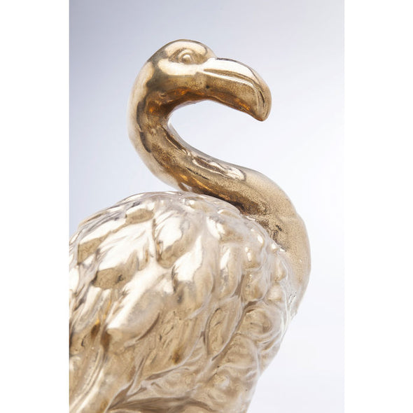 Deco Figurine Flamingo Front Gold