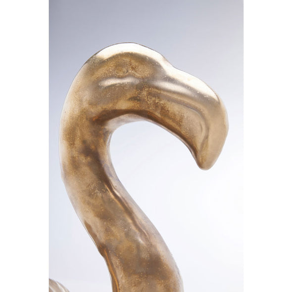 Deco Figurine Flamingo Side Gold