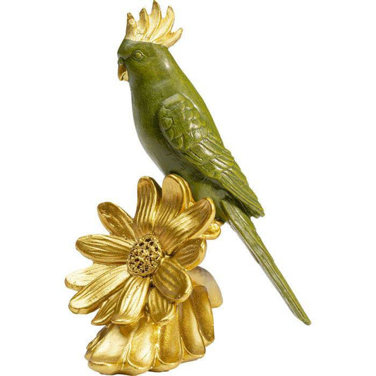 Deco Figurine Flower Parrot - JULIA VENCE STORE