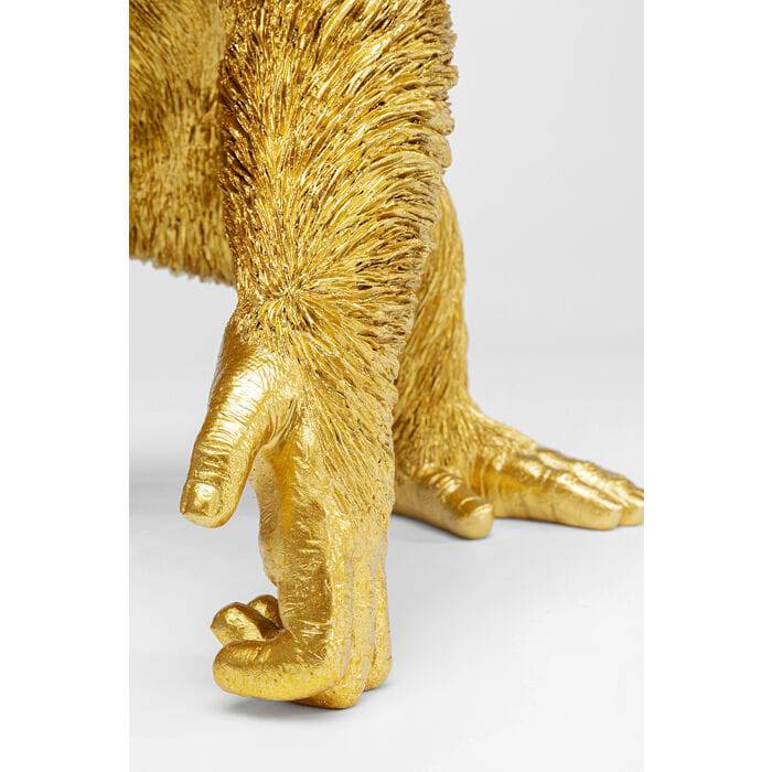 Deco Figurine Playing Ape Gold 50cm - JULIA VENCE STORE