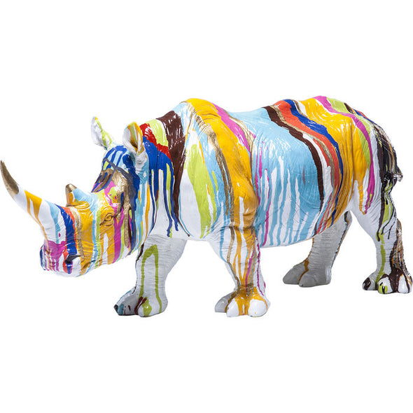 Deco Figurine Rhino Colore 26cm