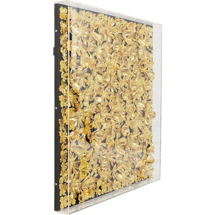 Deco Frame Gold Flower 80x80cm - JULIA VENCE STORE