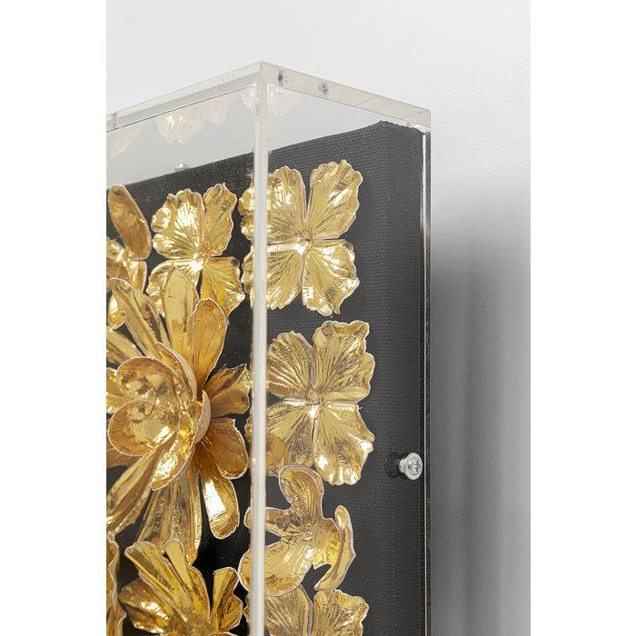 Deco Frame Gold Flower 80x80cm - JULIA VENCE STORE