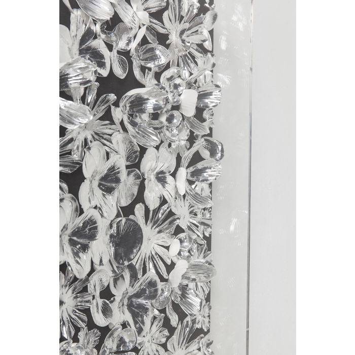 Deco Frame Silver Flower 100x100cm - JULIA VENCE STORE