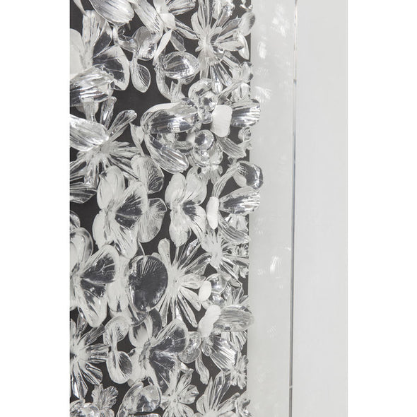 Deco Frame Silver Flower 100x100cm