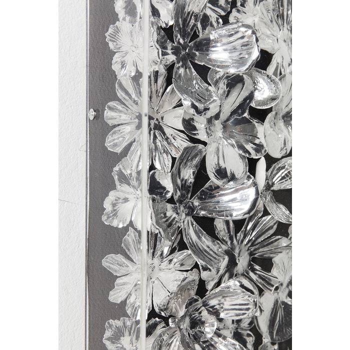 Deco Frame Silver Flower 100x100cm - JULIA VENCE STORE