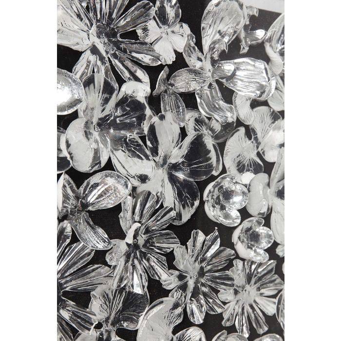 Deco Frame Silver Flower 100x100cm - JULIA VENCE STORE