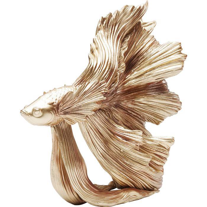 Golden Betta Fish Decor 