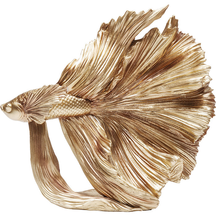 Golden Betta Fish Decor 