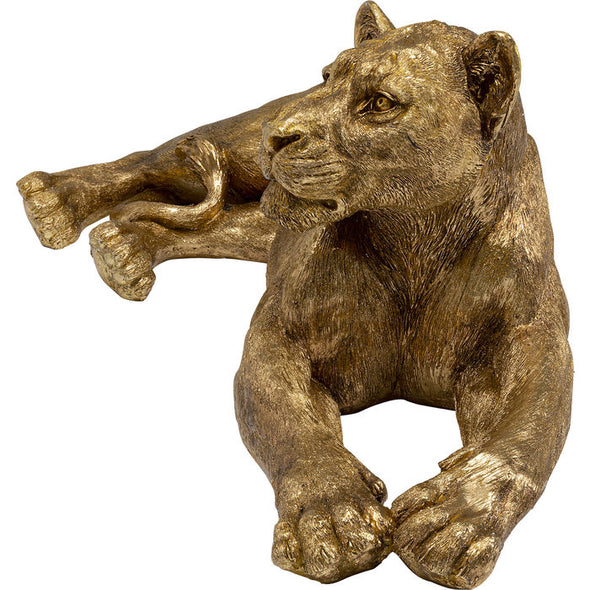 Deco Object Lion Gold 113cm