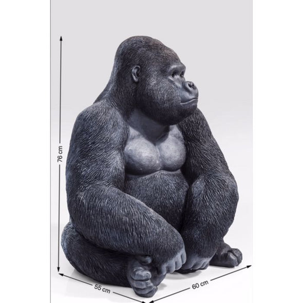 Deco Object Monkey Gorilla Side XL Black
