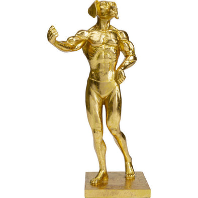Deco Object  Muscle Dog Gold
