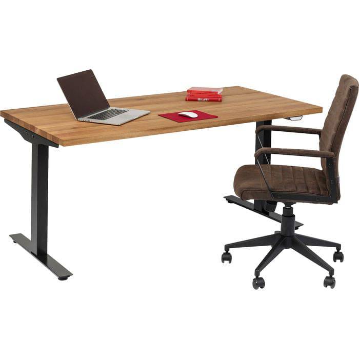 Desk Office Jackie Oak Black 160x80