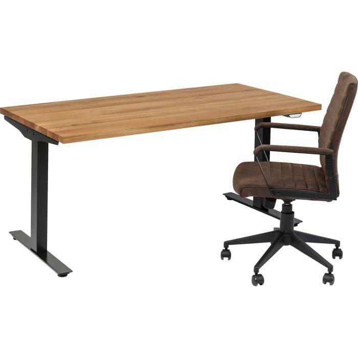 Desk Office Jackie Oak Black 160x80