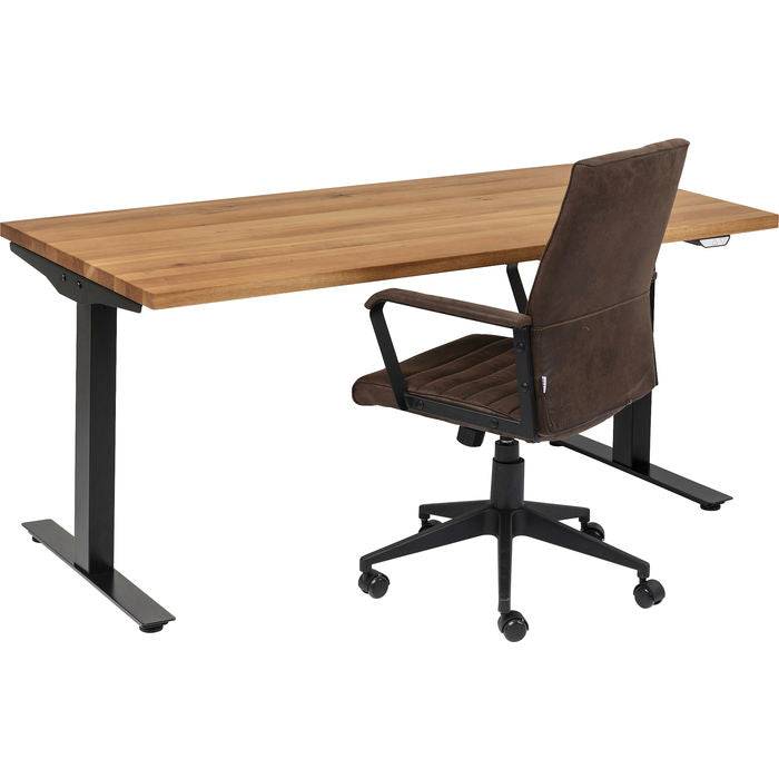 Desk Office Jackie Oak Black 160x80