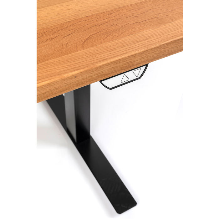 Desk Office Jackie Oak Black 180x90