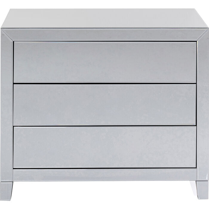 Dresser Luxury Push 3 Drawers Grey