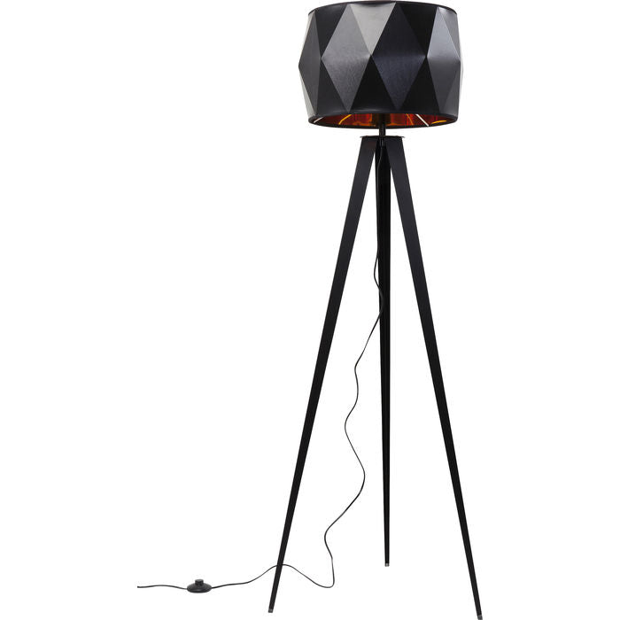 Floor Lamp Stright Tripod Matt Black