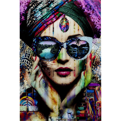 Glass Picture Colorful Artist 80x120