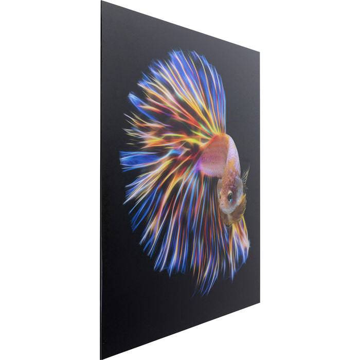 Glass Picture Electric Fish 100x100 - JULIA VENCE STORE