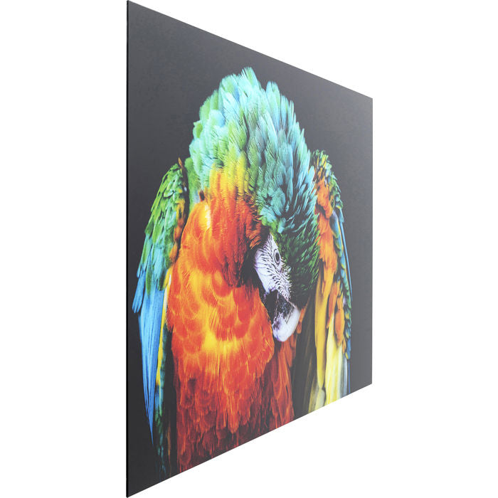 Glass Picture Tropical Parrot 120x80