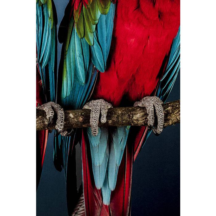 Glass Picture Twin Parrot 80x120 - JULIA VENCE STORE