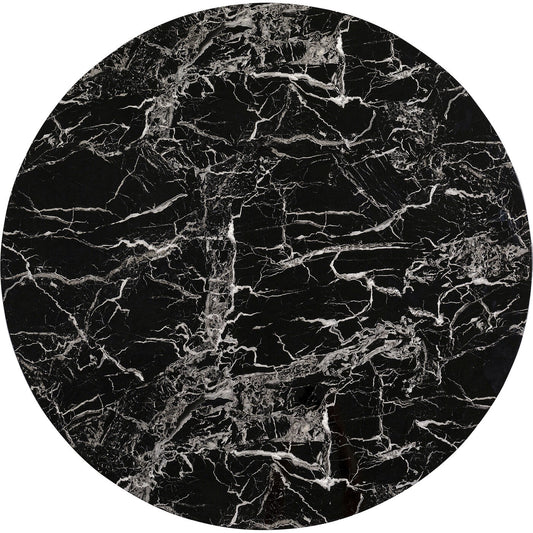 Table Top Schickeria Marble Black √ò80cm