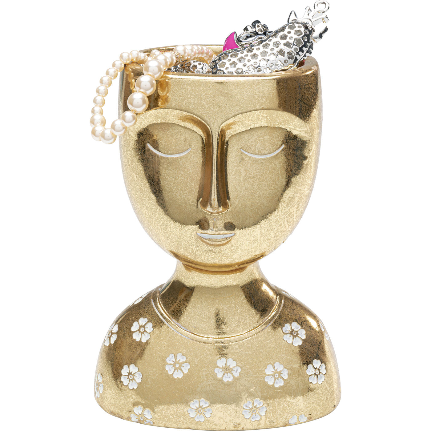 Deco Object Daisy Head Gold 19cm