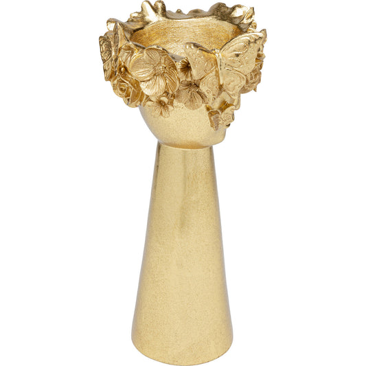 Deco Vase Flowercrown Gold 41cm