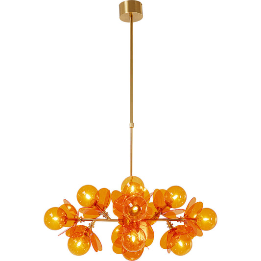 Pendant Lamp Globo Amber 79cm