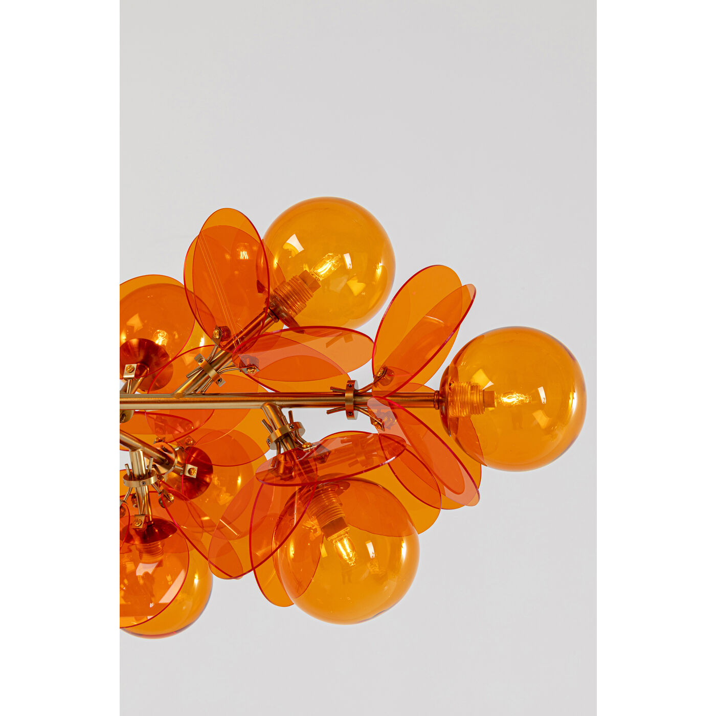 Pendant Lamp Globo Amber 79cm