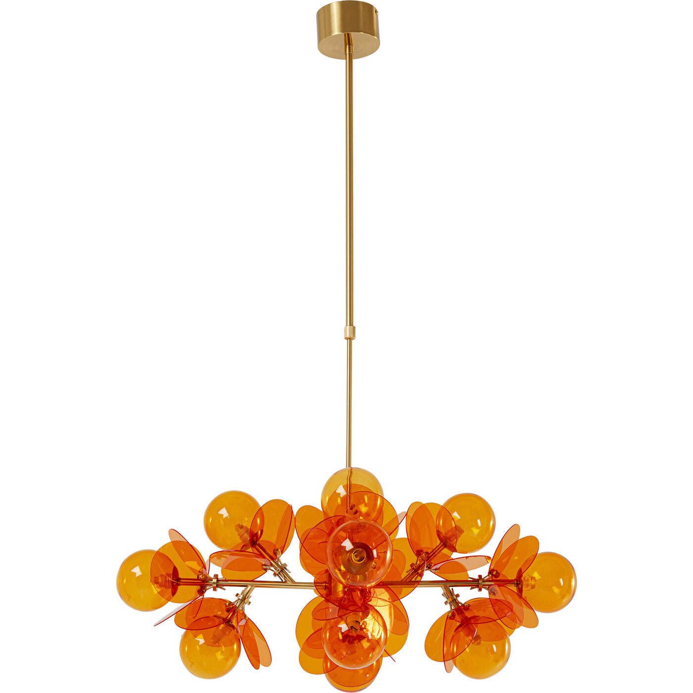 Pendant Lamp Globo Amber 79cm