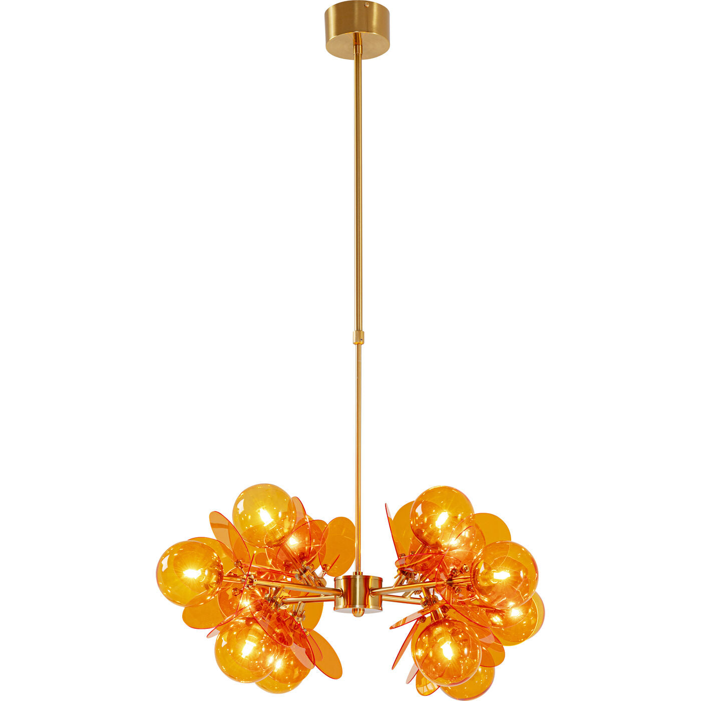 Pendant Lamp Globo Amber 79cm