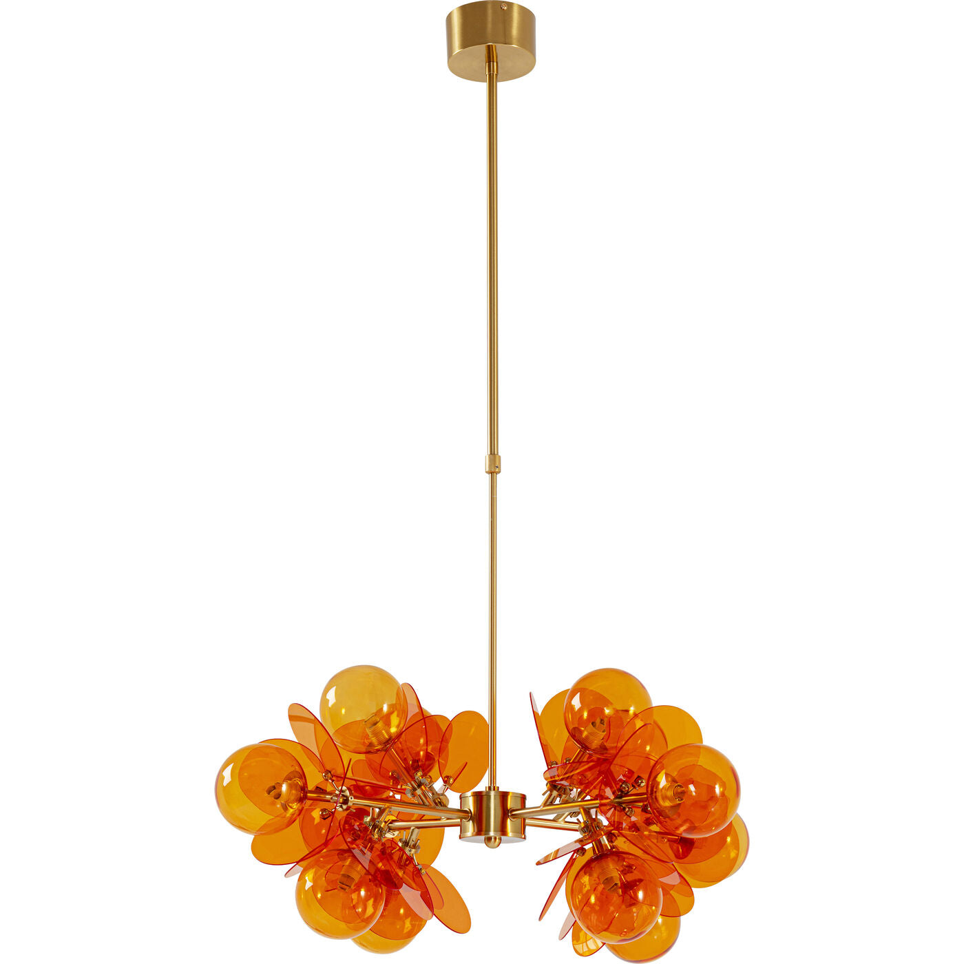 Pendant Lamp Globo Amber 79cm