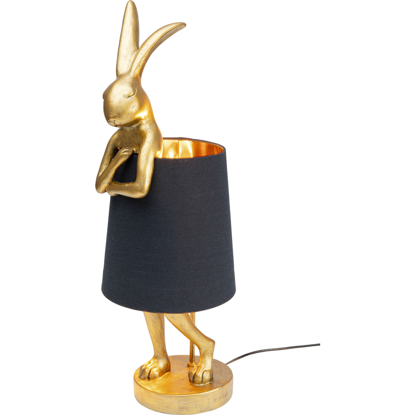 Table Lamp Animal Rabbit Gold/Black 68cm