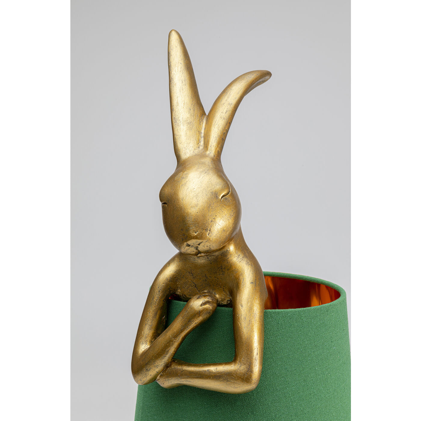 Table Lamp Animal Rabbit Gold/Green 68cm