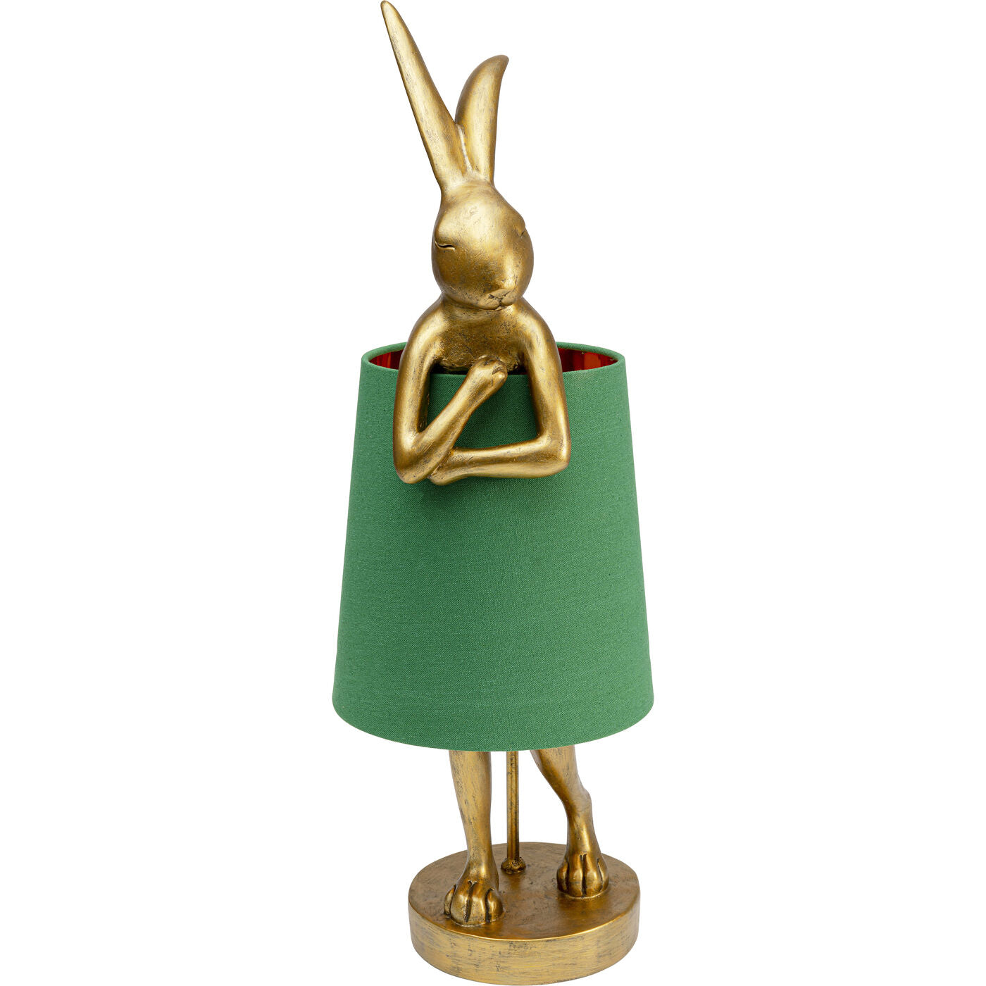 Table Lamp Animal Rabbit Gold/Green 68cm