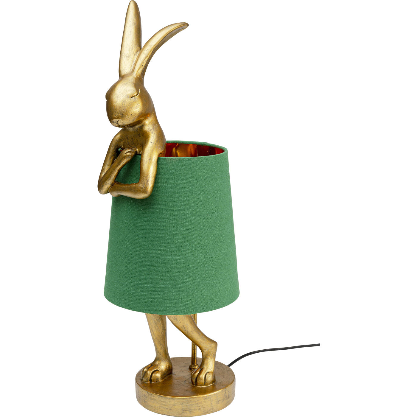 Table Lamp Animal Rabbit Gold/Green 68cm