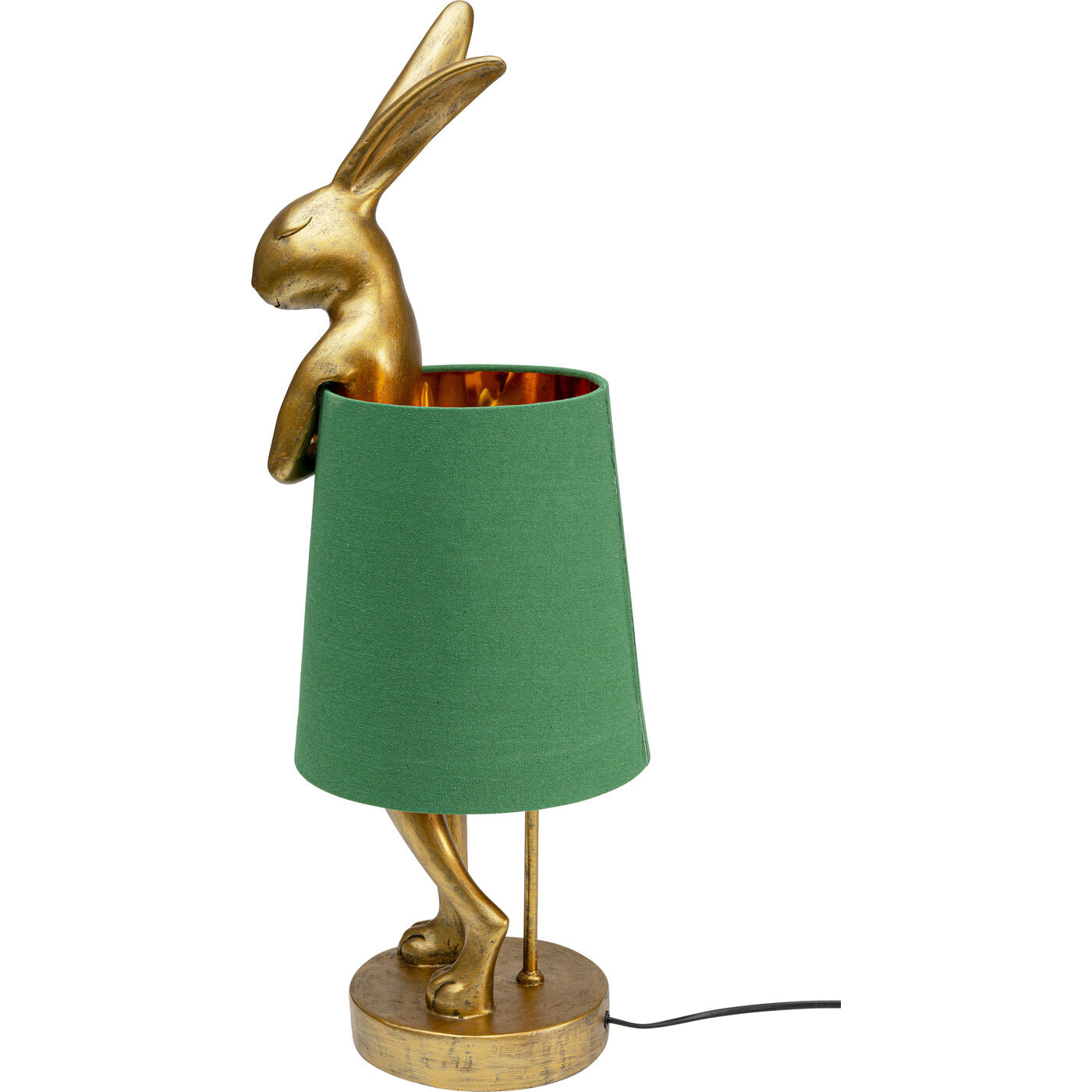 Table Lamp Animal Rabbit Gold/Green 68cm