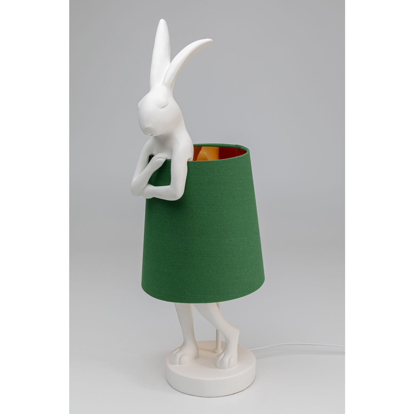 Table Lamp Animal Rabbit White/Green 68cm