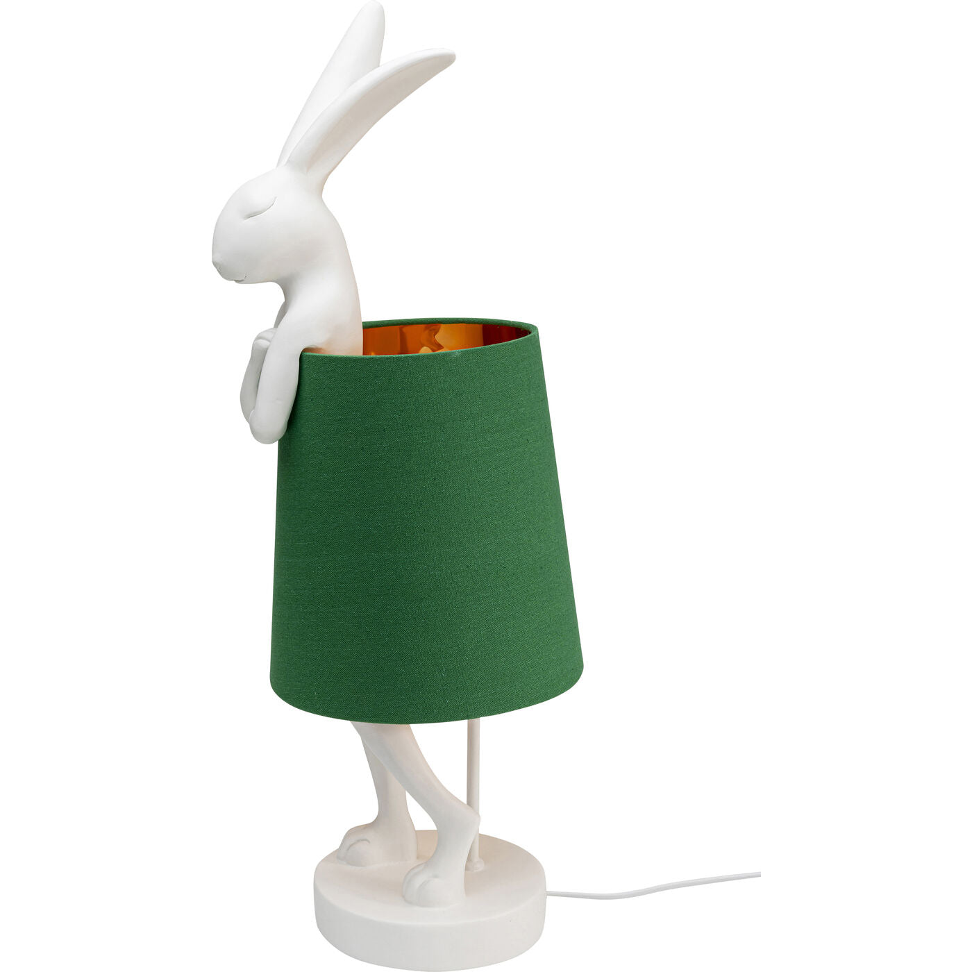 Table Lamp Animal Rabbit White/Green 68cm