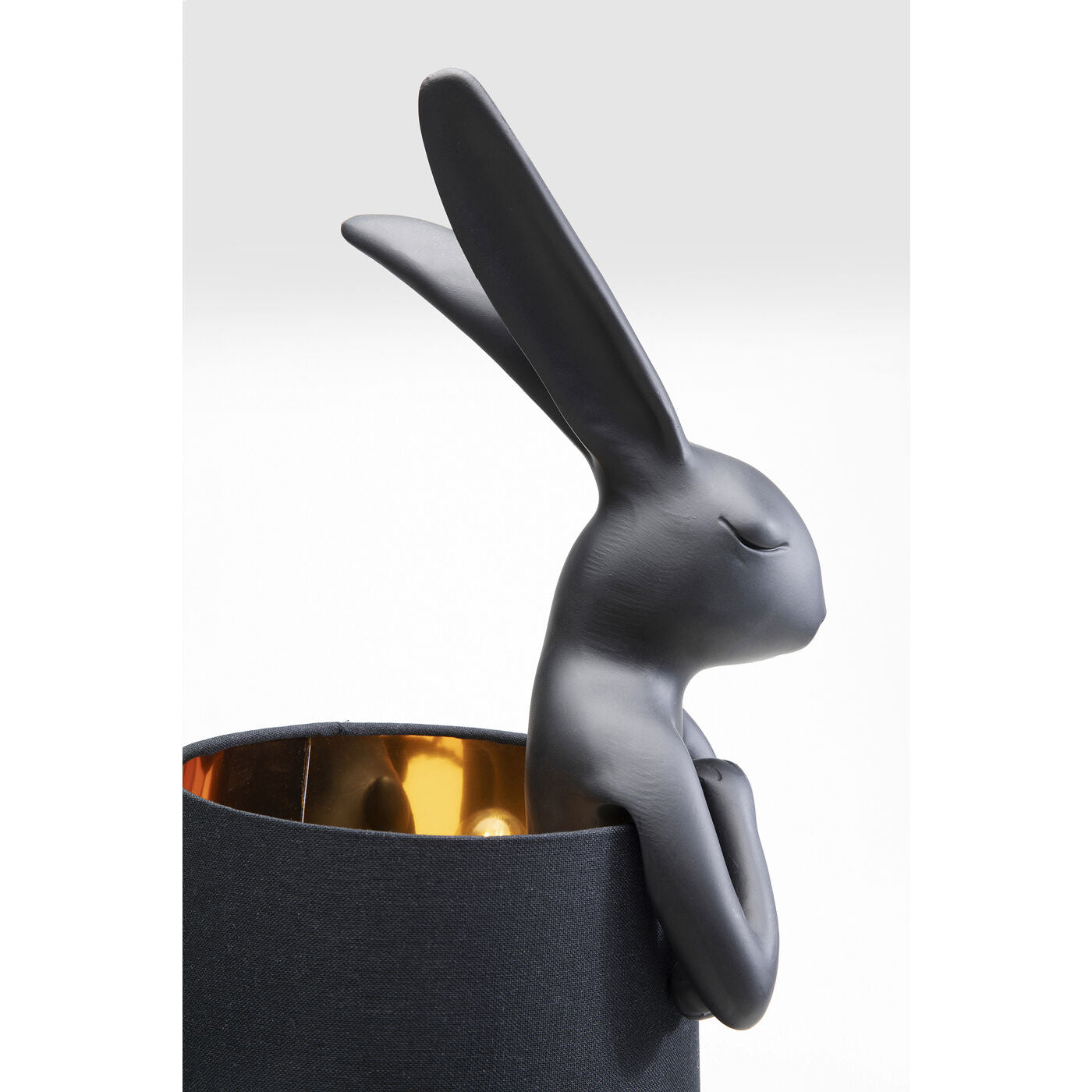 Table Lamp Animal Rabbit Matt Black 68cm