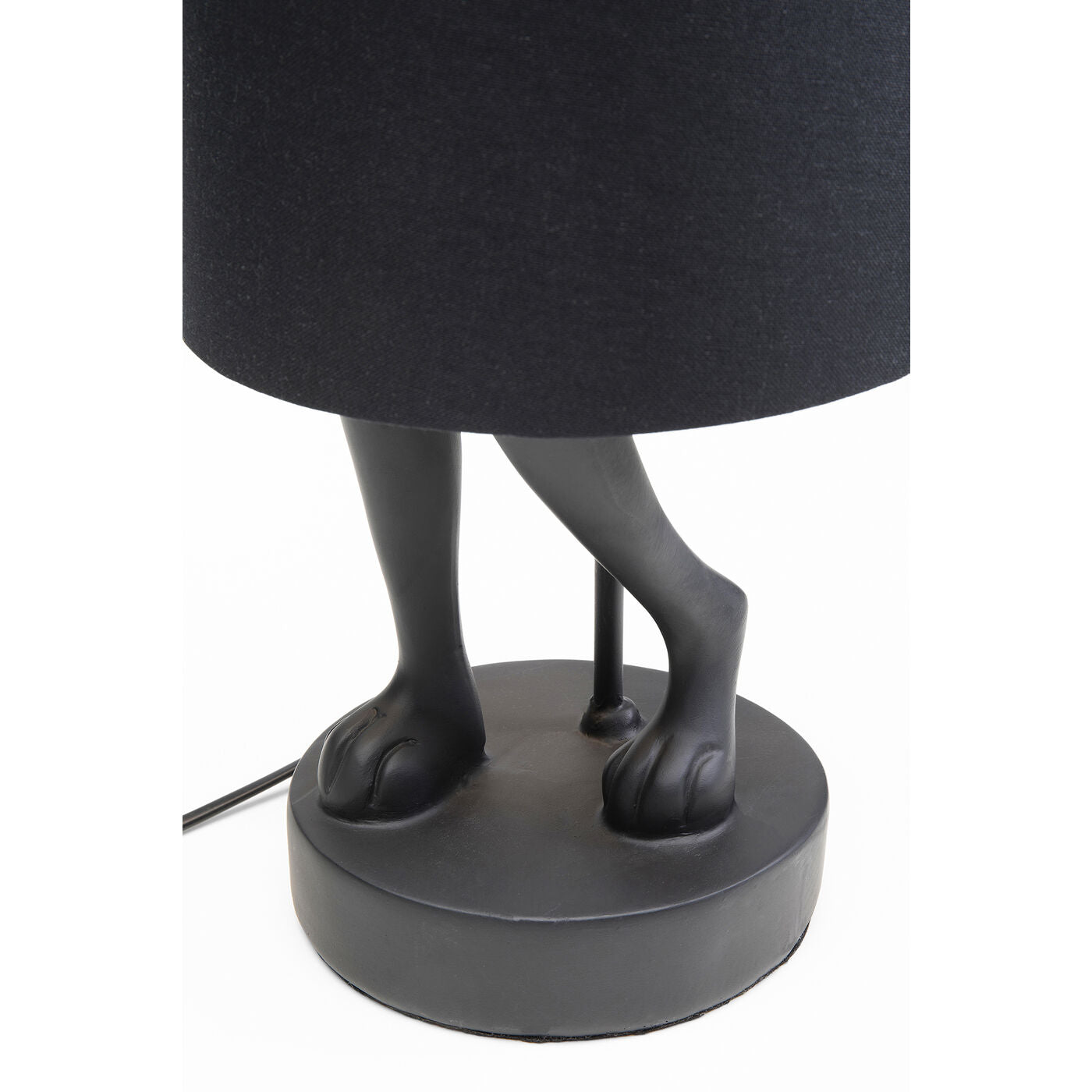 Table Lamp Animal Rabbit Matt Black 68cm