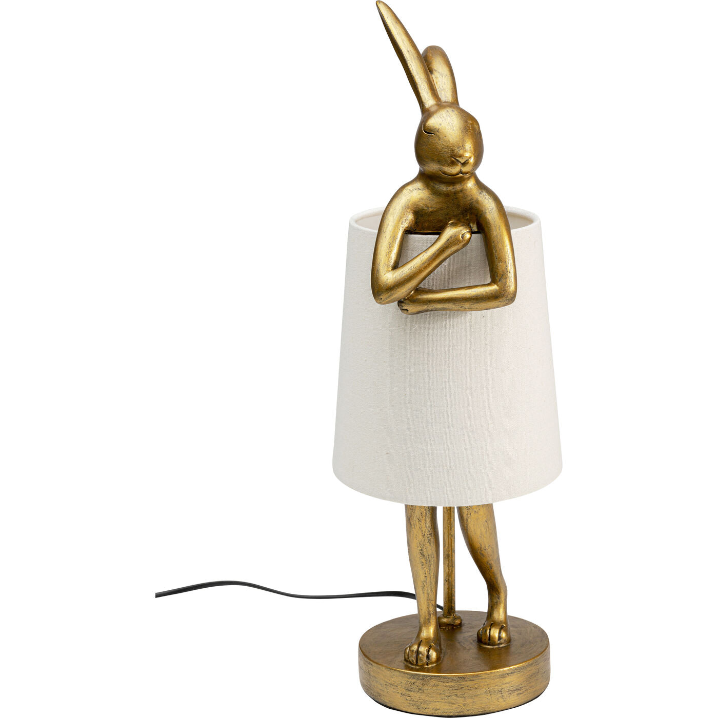 Table Lamp Animal Rabbit Gold/White 50cm