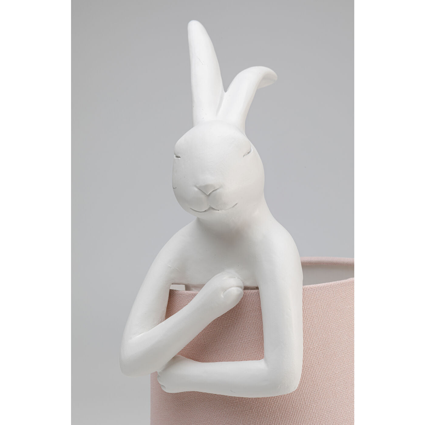 Table Lamp Animal Rabbit White/Rose 50cm